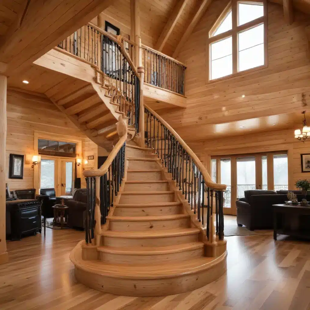 Achieving Timeless Elegance with Custom Log Home Staircases