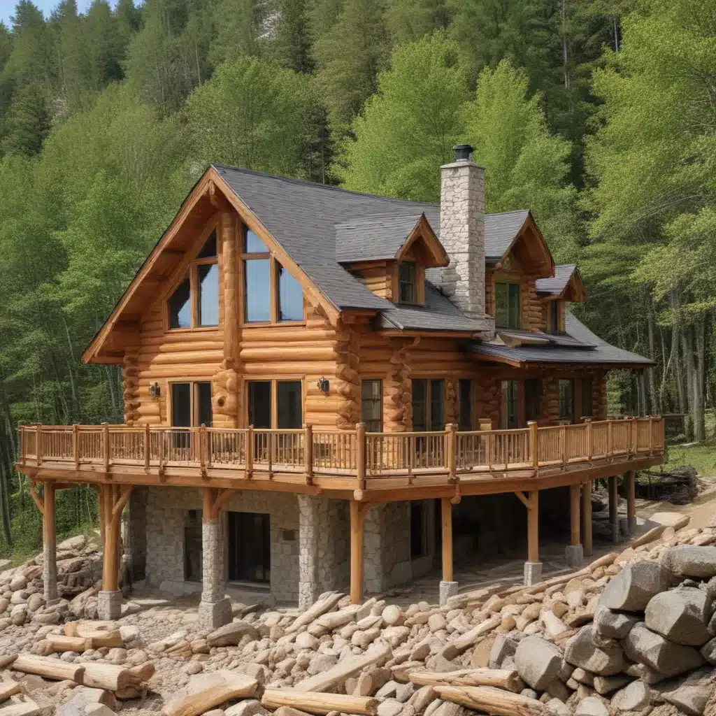 Addressing Log Home Structural Considerations on Steep Terrain