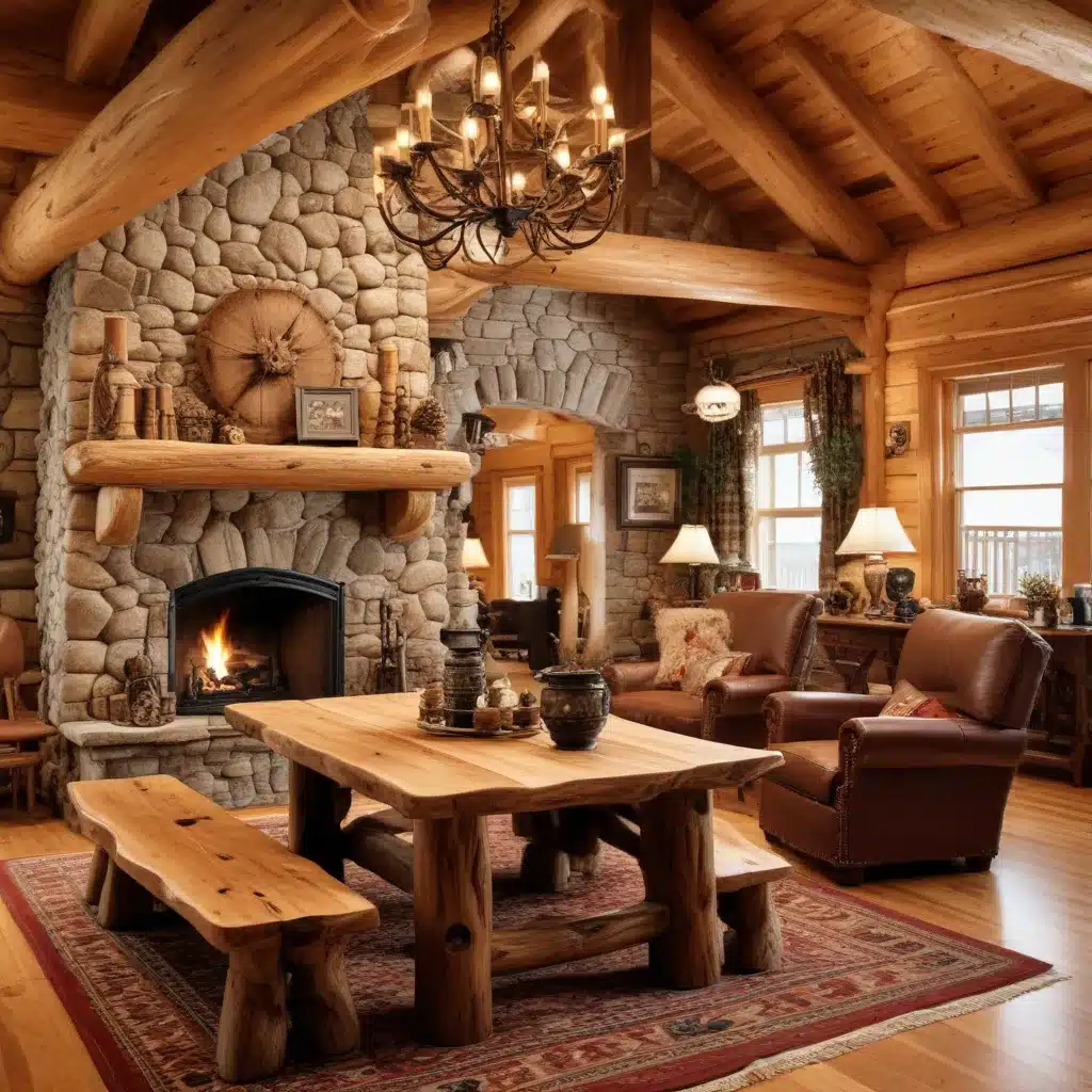 Artisanal Accents: Handcrafted Furnishings for Log Home Interiors