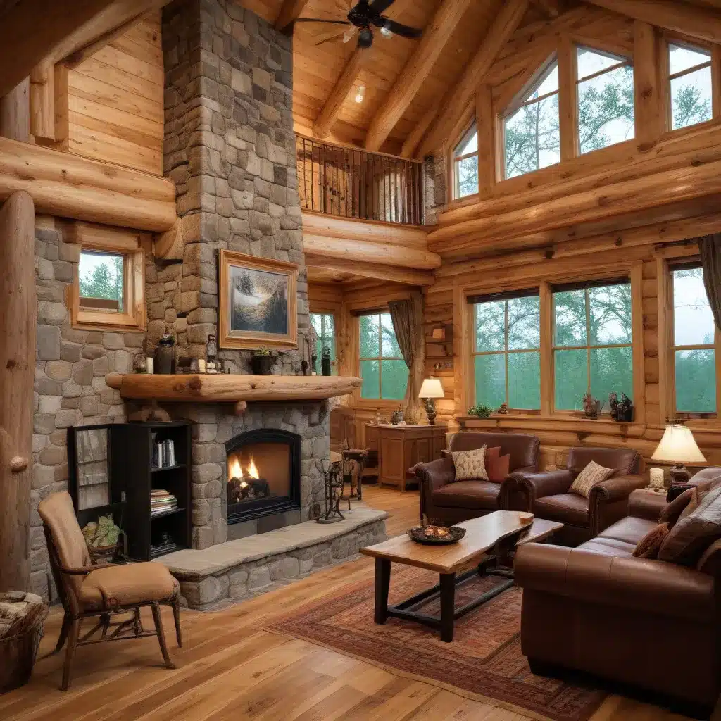 Blending Modern Amenities with Rustic Aesthetics in Log Homes