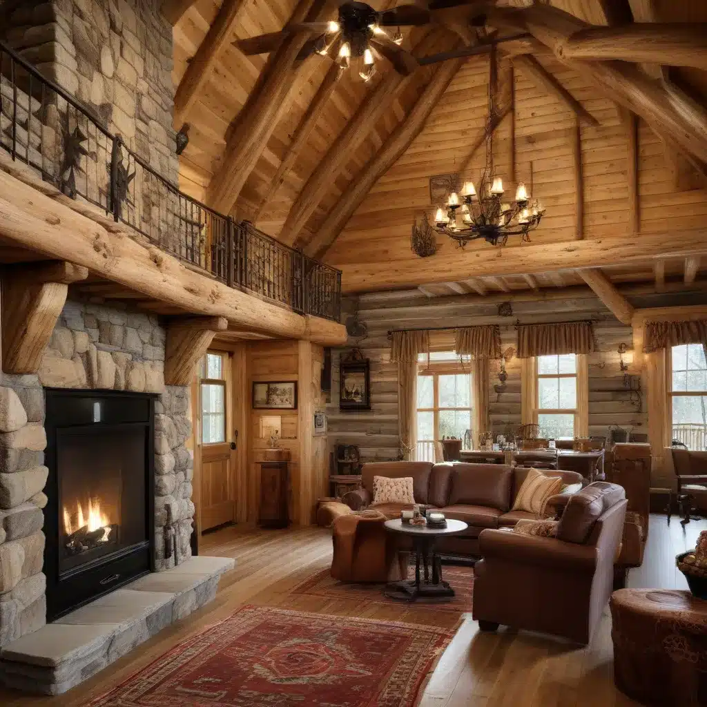 Blending Modern Amenities with Rustic Charm in Log Cabins