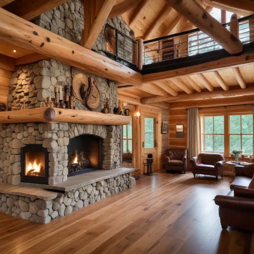 Blending Modern Amenities with Timeless Log Charm