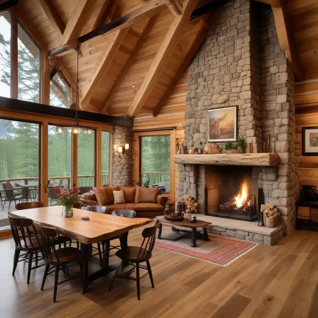 Blending Modern Comforts with Authentic Log Cabin Aesthetics