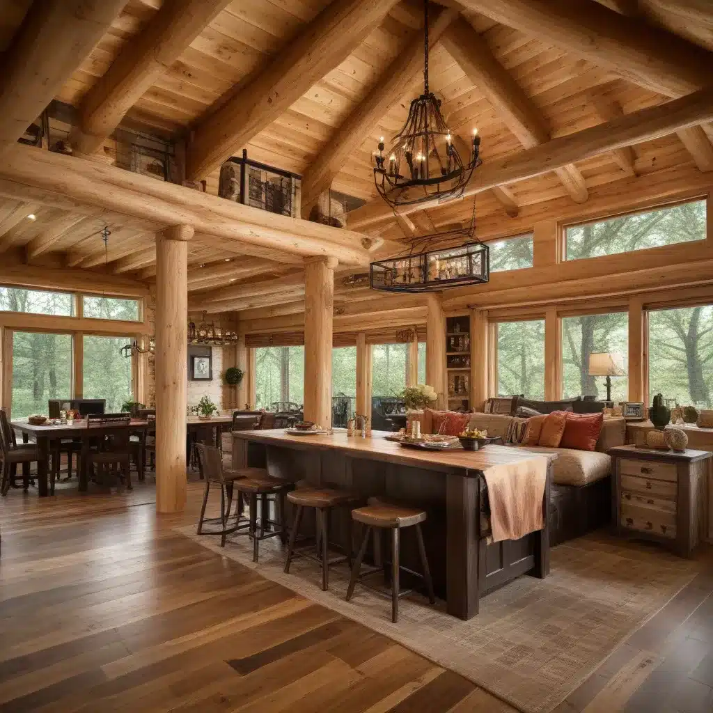 Blending Modern and Rustic: Trends in Log Home Interiors