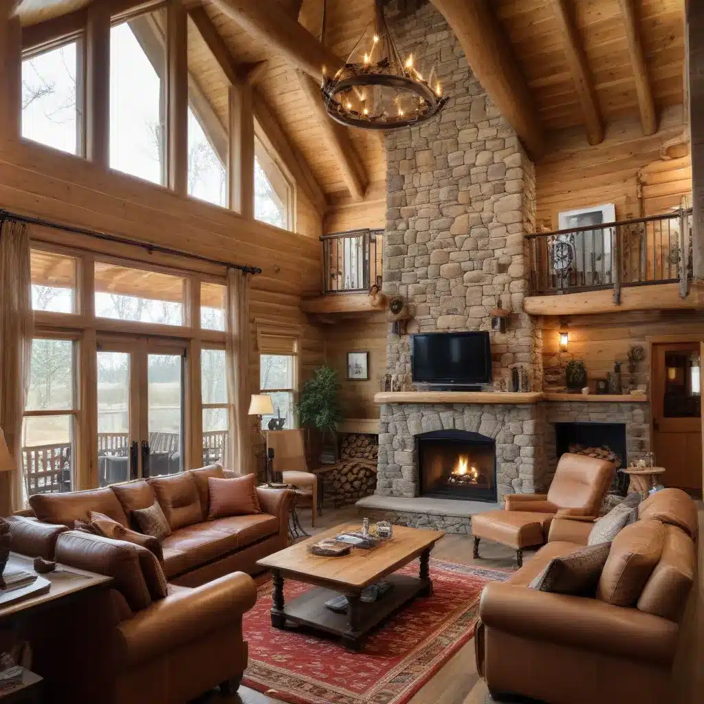 Blending Rustic Charm and Modern Amenities in Log Cabin Living