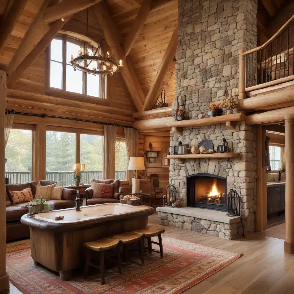 Blending Rustic Charm and Modern Conveniences in Log Cabin Living