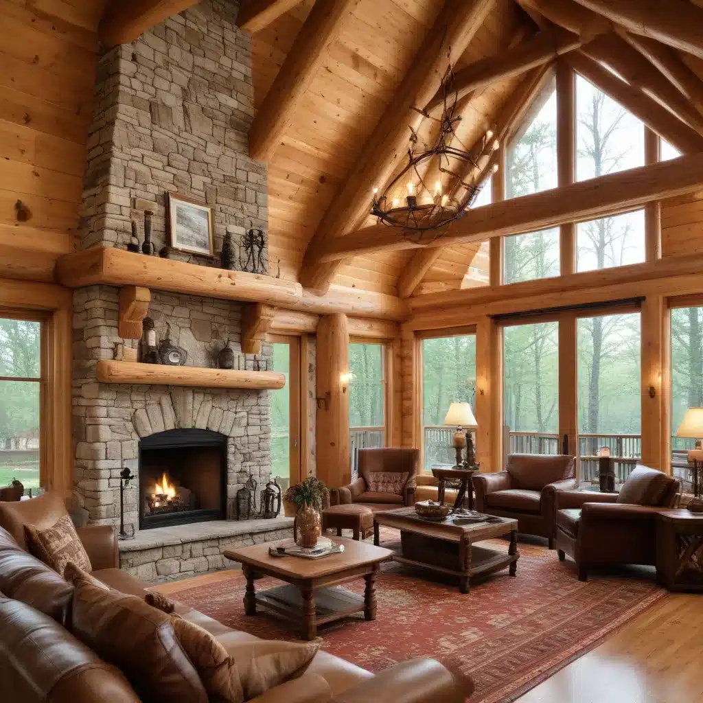 Blending Styles: Harmonizing Rustic and Contemporary in Log Homes