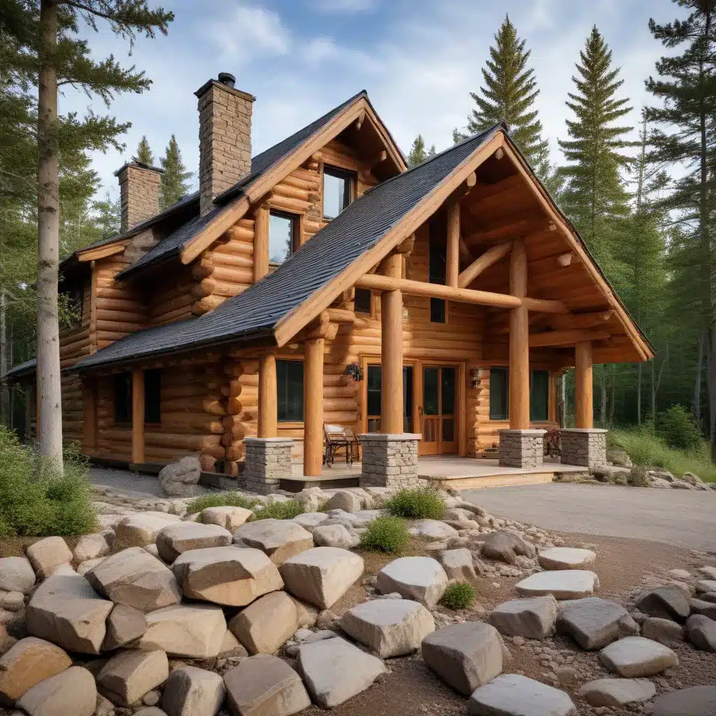 Blending Traditional Techniques with Contemporary Design in Log Cabins