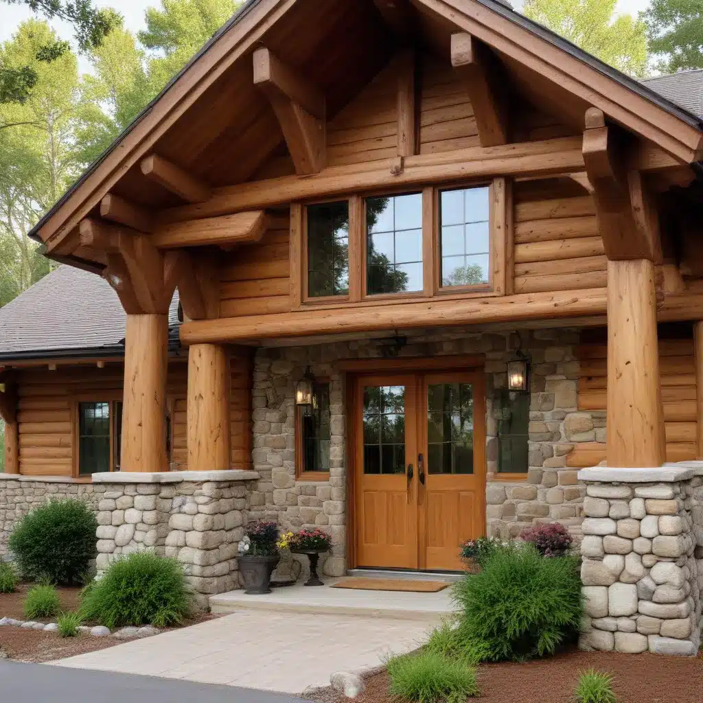 Captivating Log Cabin Exteriors: Enhancing Curb Appeal