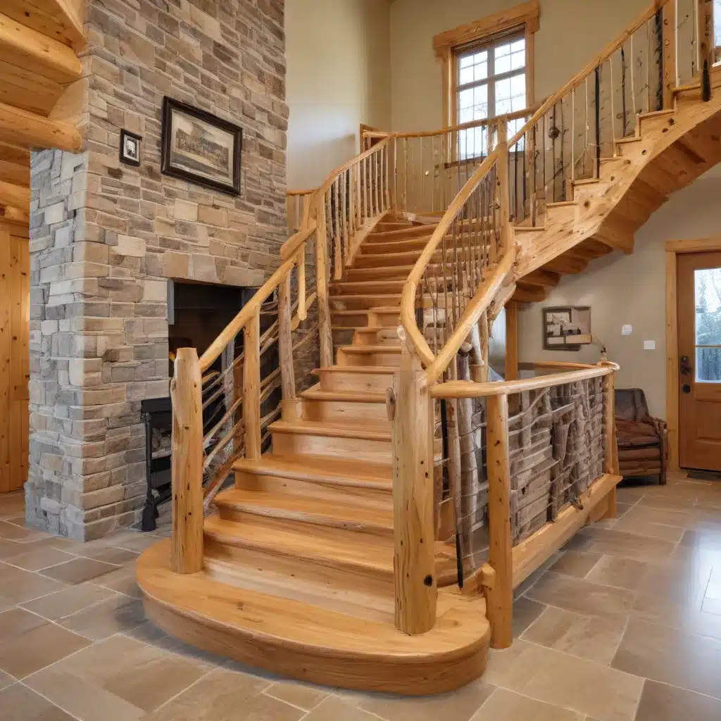 Crafting Custom Log Staircases to Enhance the Architectural Character