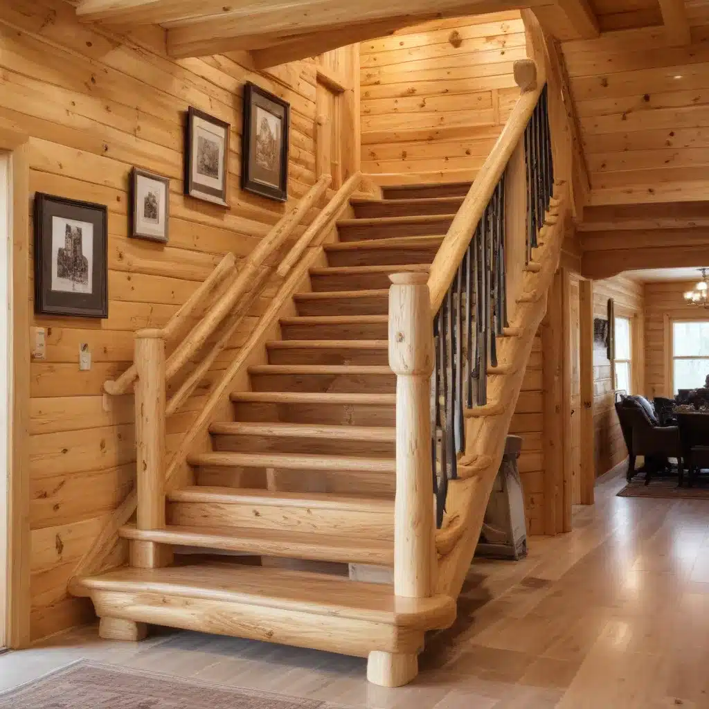 Crafting Customized Log Home Staircases and Railings