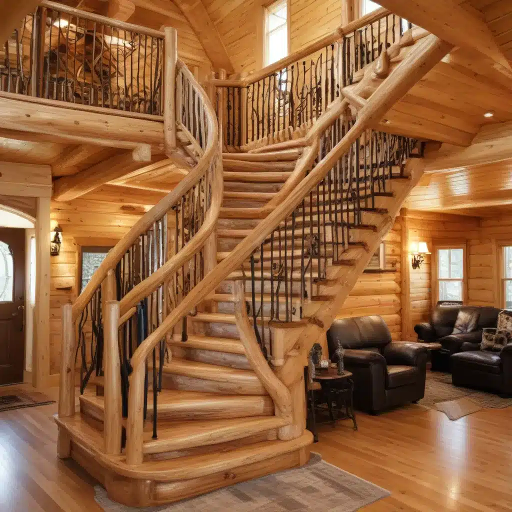 Crafting Unique and Captivating Log Home Staircases and Lofts