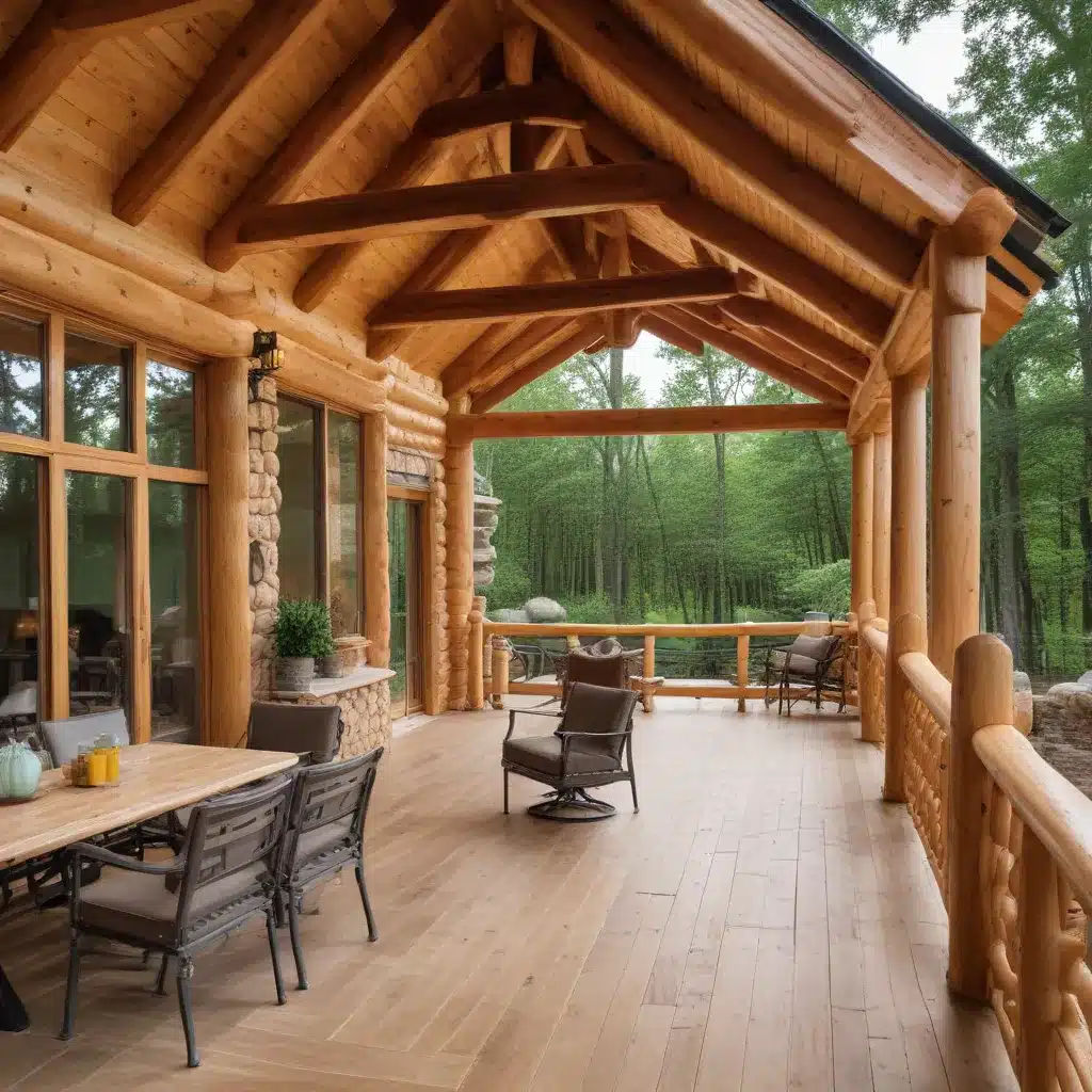 Designing Outdoor Retreats: Seamless Log Home Extensions