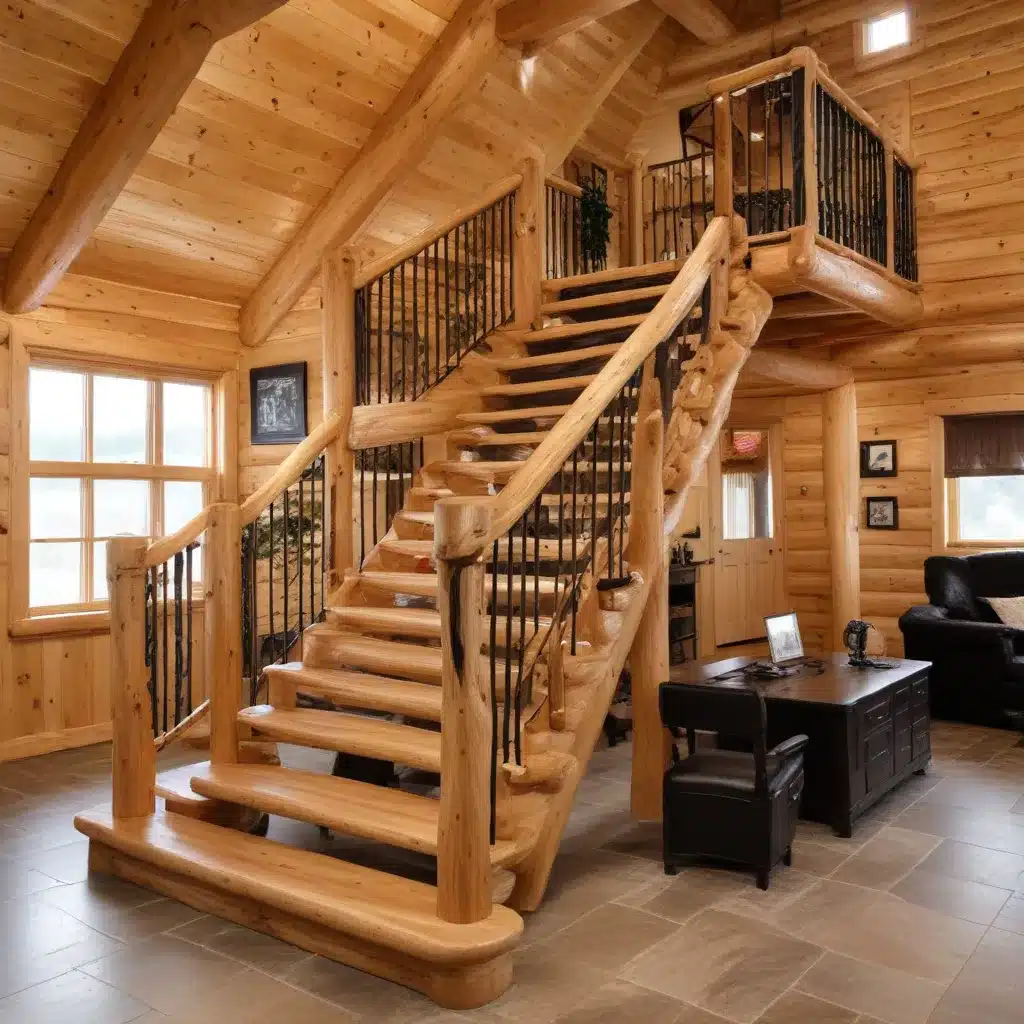 Designing Unique Log Home Staircases and Lofts