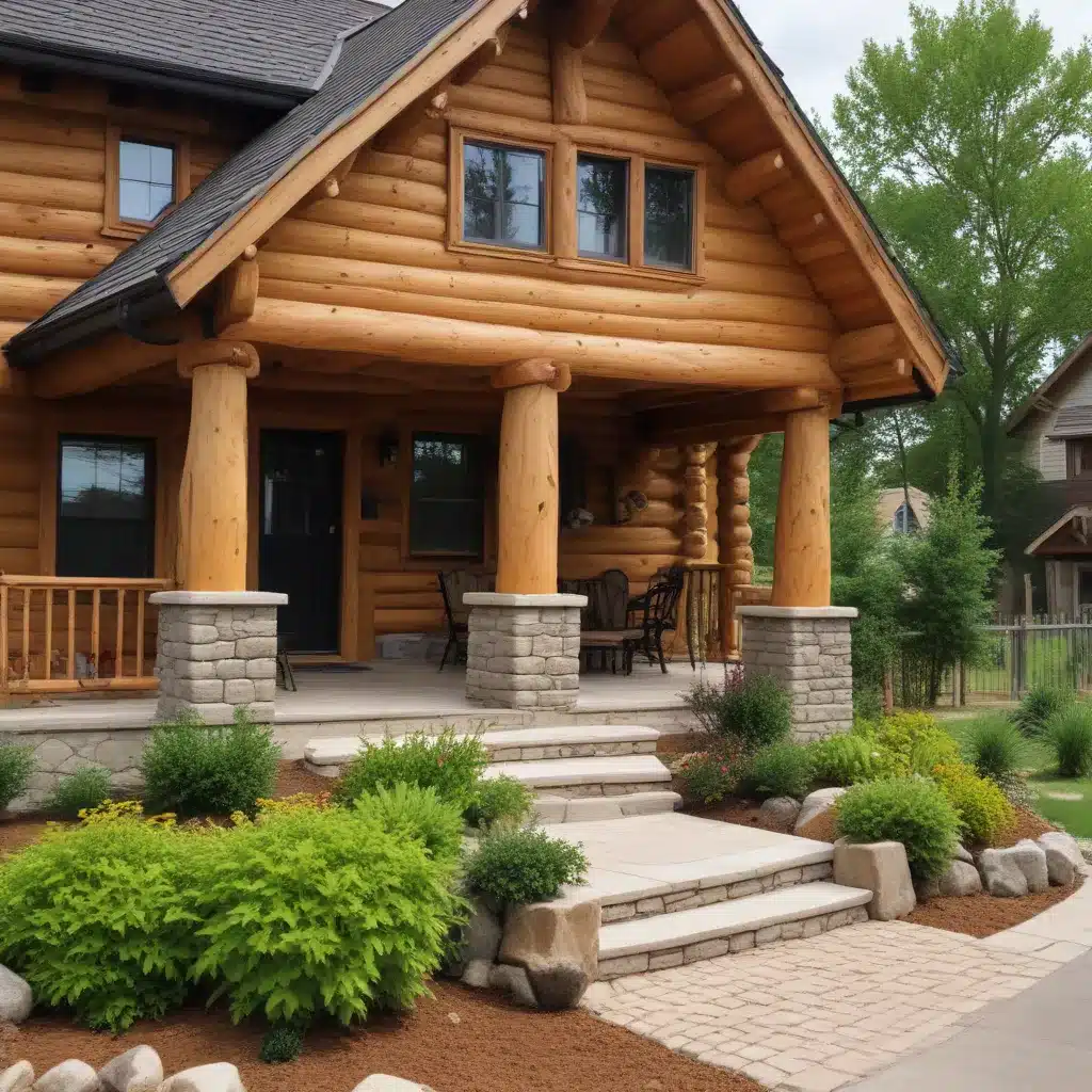 Enhancing Curb Appeal through Thoughtful Log Home Landscaping