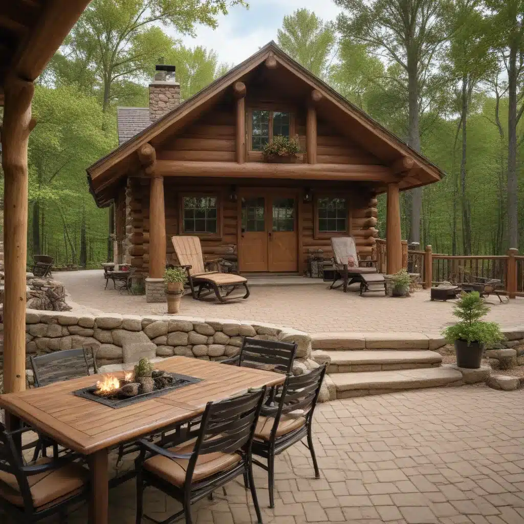 Enhancing Outdoor Living Spaces Adjacent to Log Cabin Homes