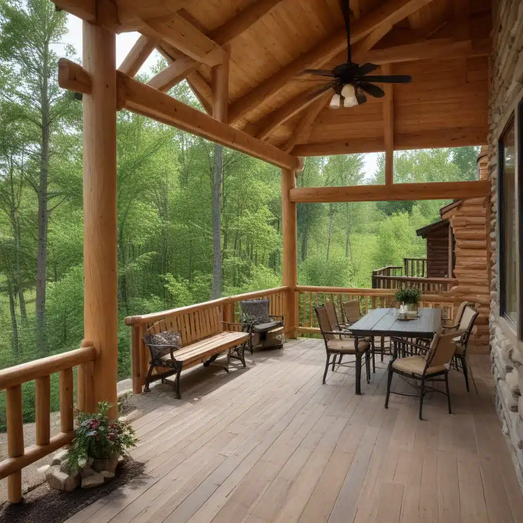 Enhancing Outdoor Living Spaces Adjacent to Log Cabins