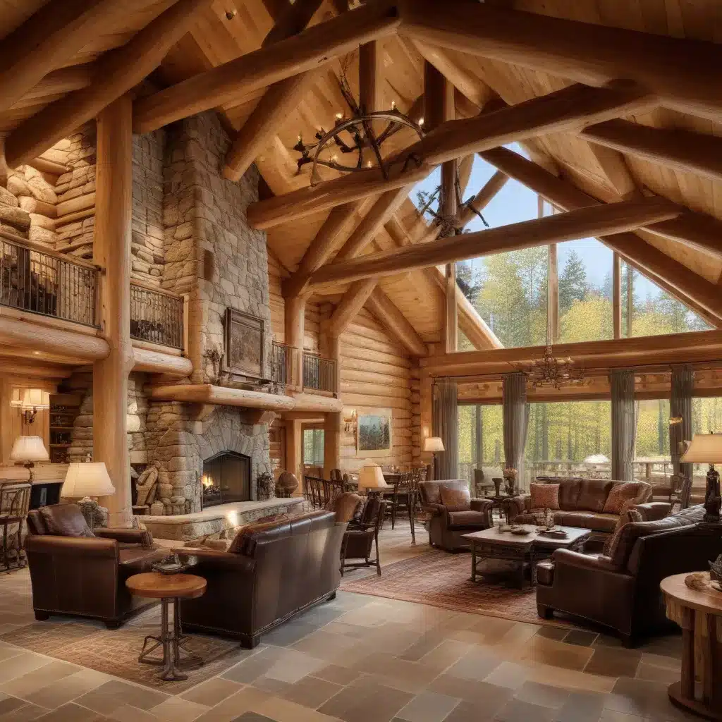 Harmonizing Log Homes with Mountainous Backdrops