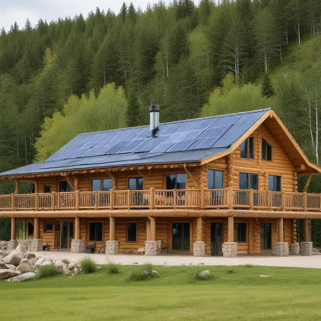 Harnessing Renewable Energy Solutions for Self-Sufficient, Off-Grid Log Homes