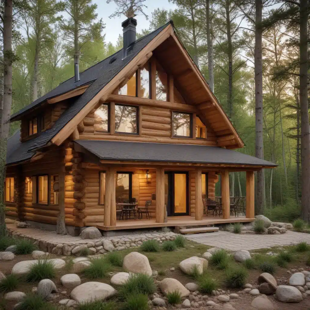 Integrating Smart Home Technology in Cozy Log Cabin Oases