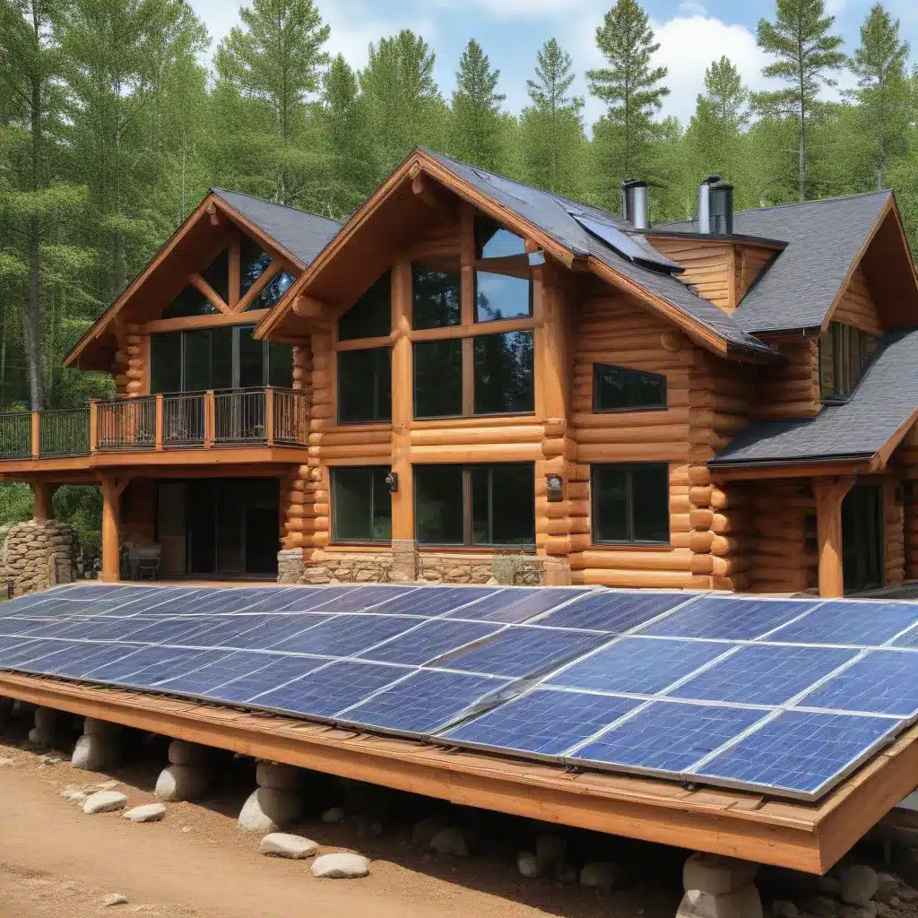 Integrating Solar Power in Off-Grid Log Home Design