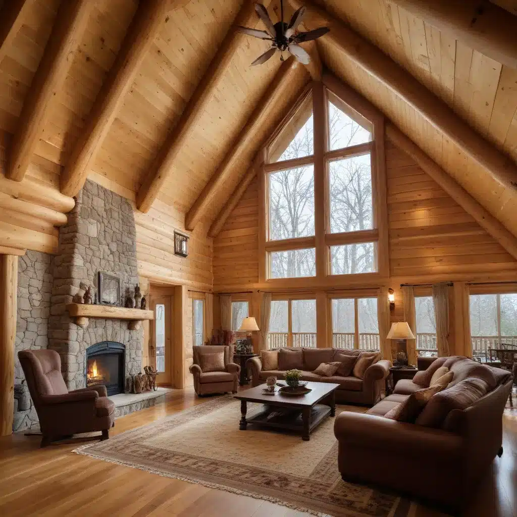 Maximizing Natural Lighting in Log Home Great Rooms