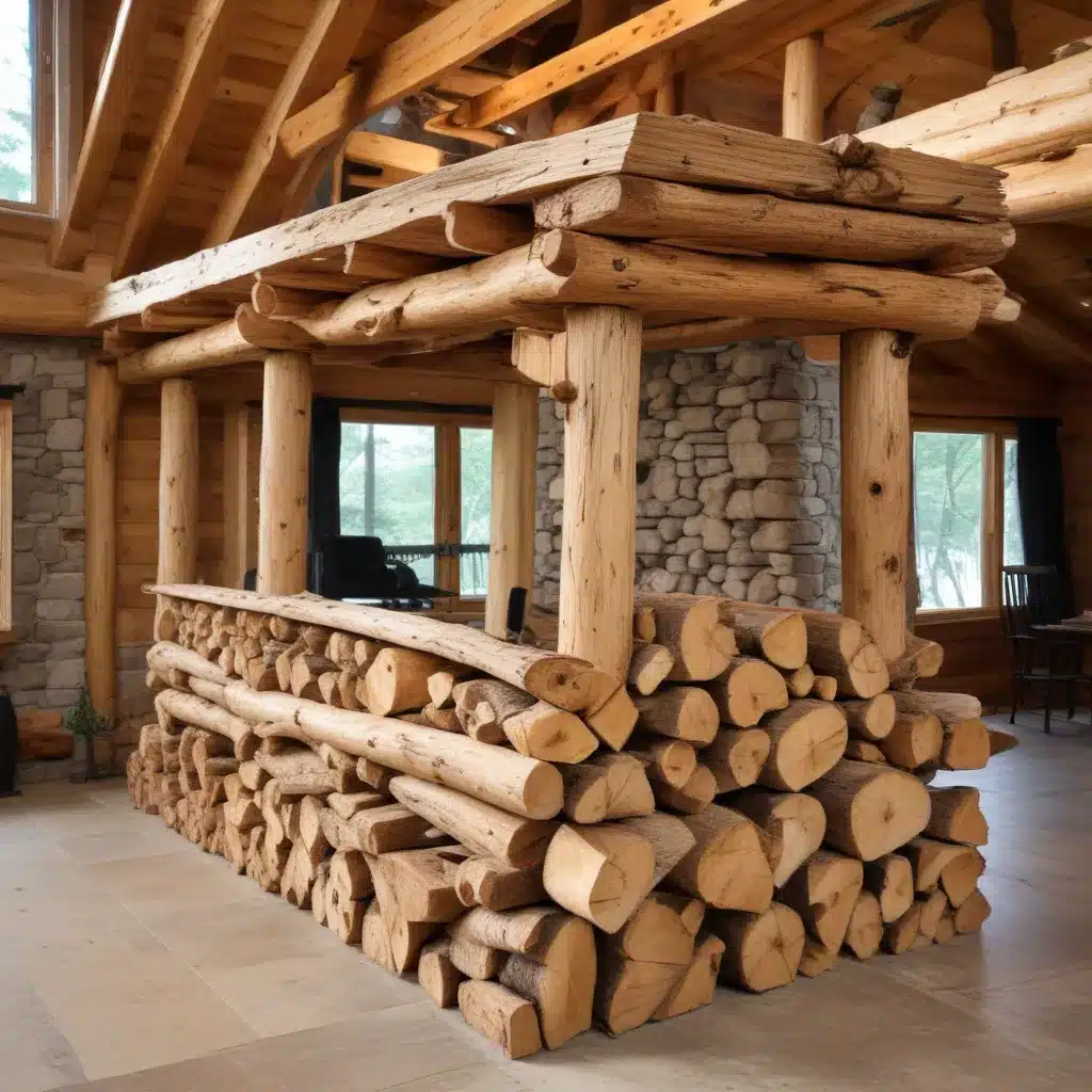 Repurposing Reclaimed Logs for Unique Log Home Features