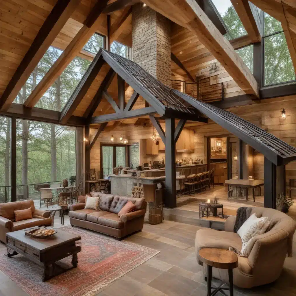 Rustic Refinement Harmonized: Blending Cabin Aesthetics and Modern Amenities