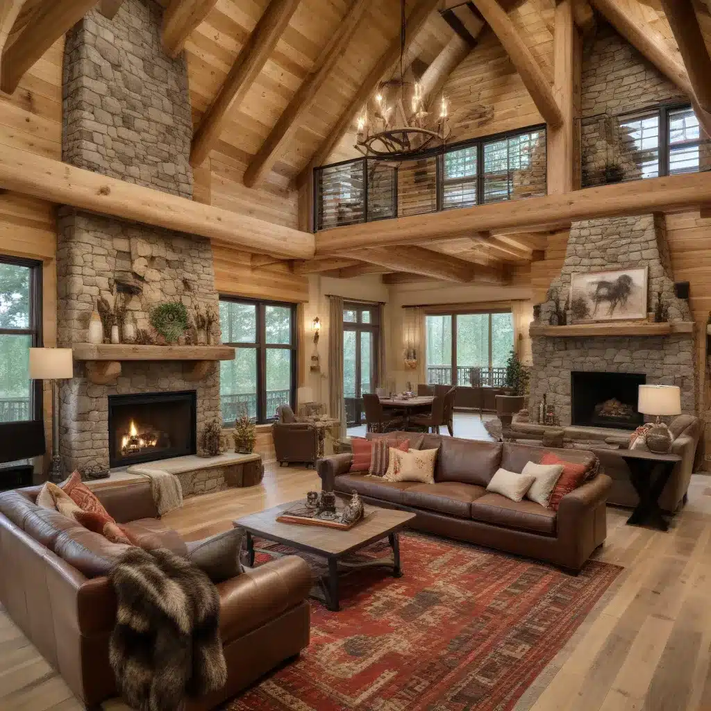 Rustic Refinement Meets Modern Living: Seamlessly Integrating Log Cabin Style