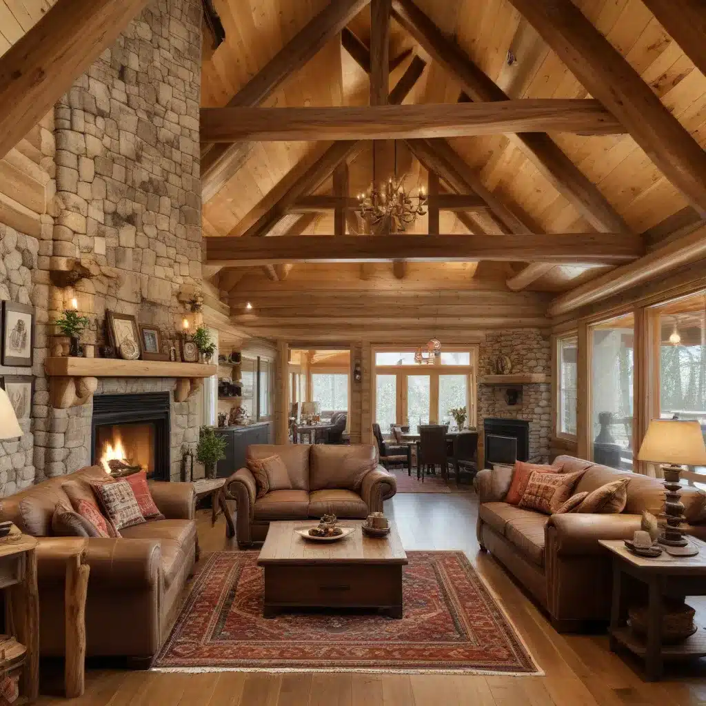 Rustic Refinement: Seamlessly Integrating Log Cabin Style with Modern Amenities