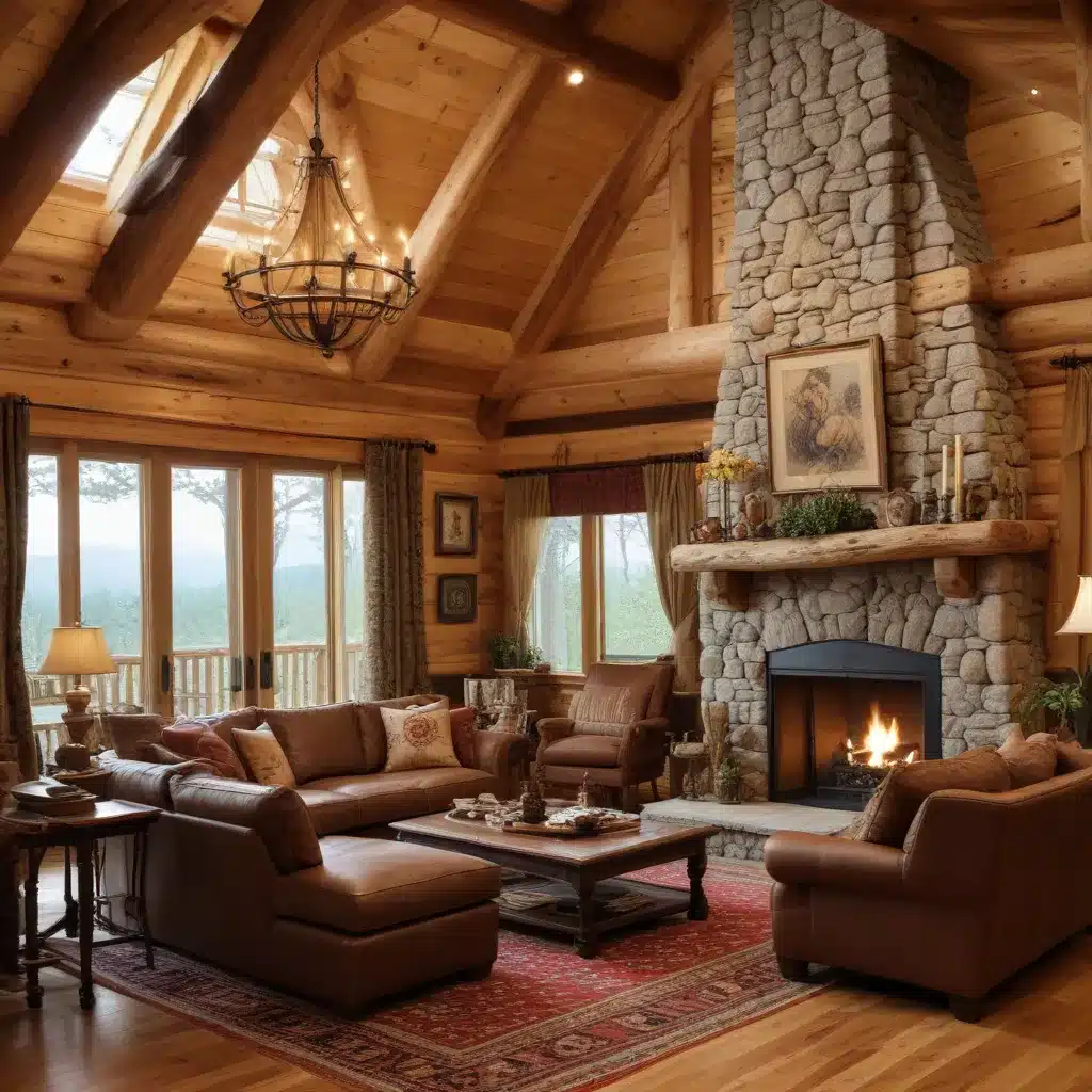 Rustic Sanctuary: Crafting Cozy and Inviting Log Home Living Spaces